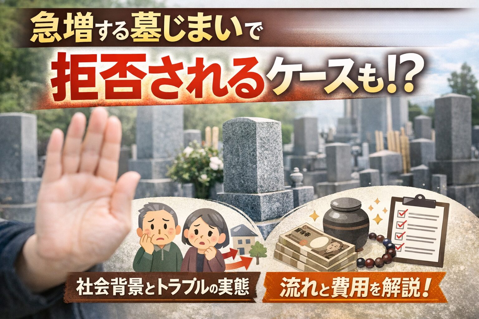 急増する墓じまいで拒否されるケースも！？